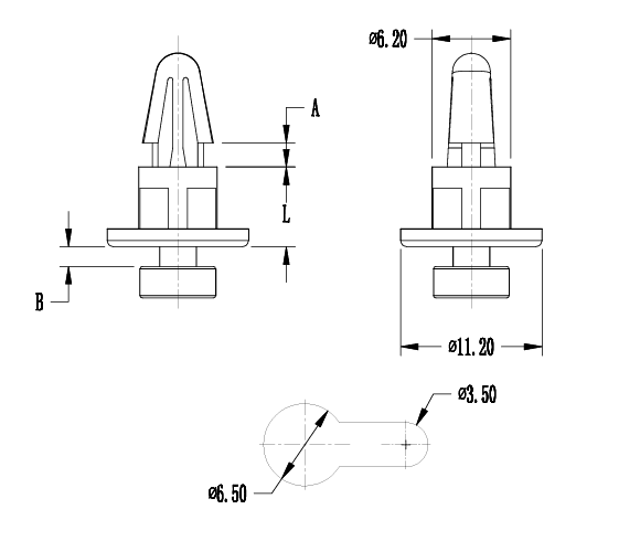 PC板间隔柱 ACB-6